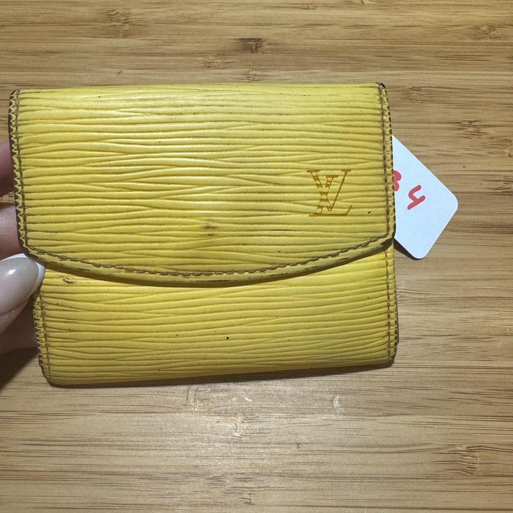 Louis Vuitton Yellow Epi Project Wallet
